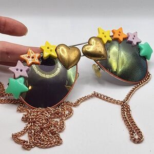 Brebitz Pastel Stars Gold Chain Sunglasses